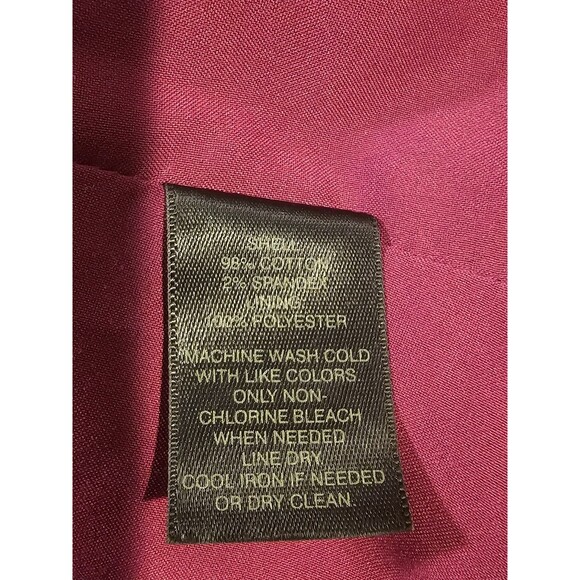 White House Black Market Blazer Size 00 Magenta Pink Cotton Stretch 3/4 Sleeve - Picture 8 of 8